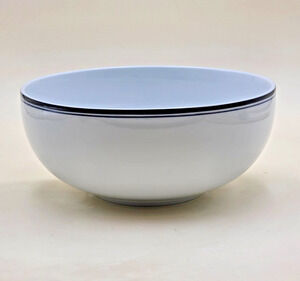 Dansk Bistro Christianshavn Serving Bowl 8.75" Ceramic Blue/ White Portugal